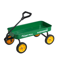 Pull-Along Wagon for Kids, 39 inch Toddler Wagons, Supports up to 176 lbs, Green