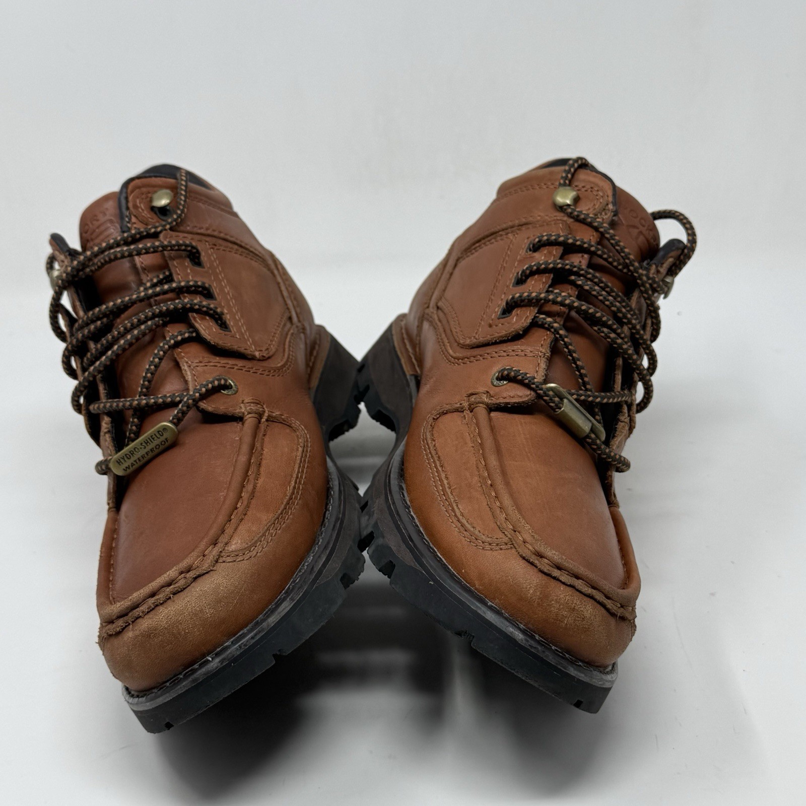 Rockport XCS Waterproof Chukka Boots Mens 8 W Wide Brown Leather Preppy Gorpcore image 10