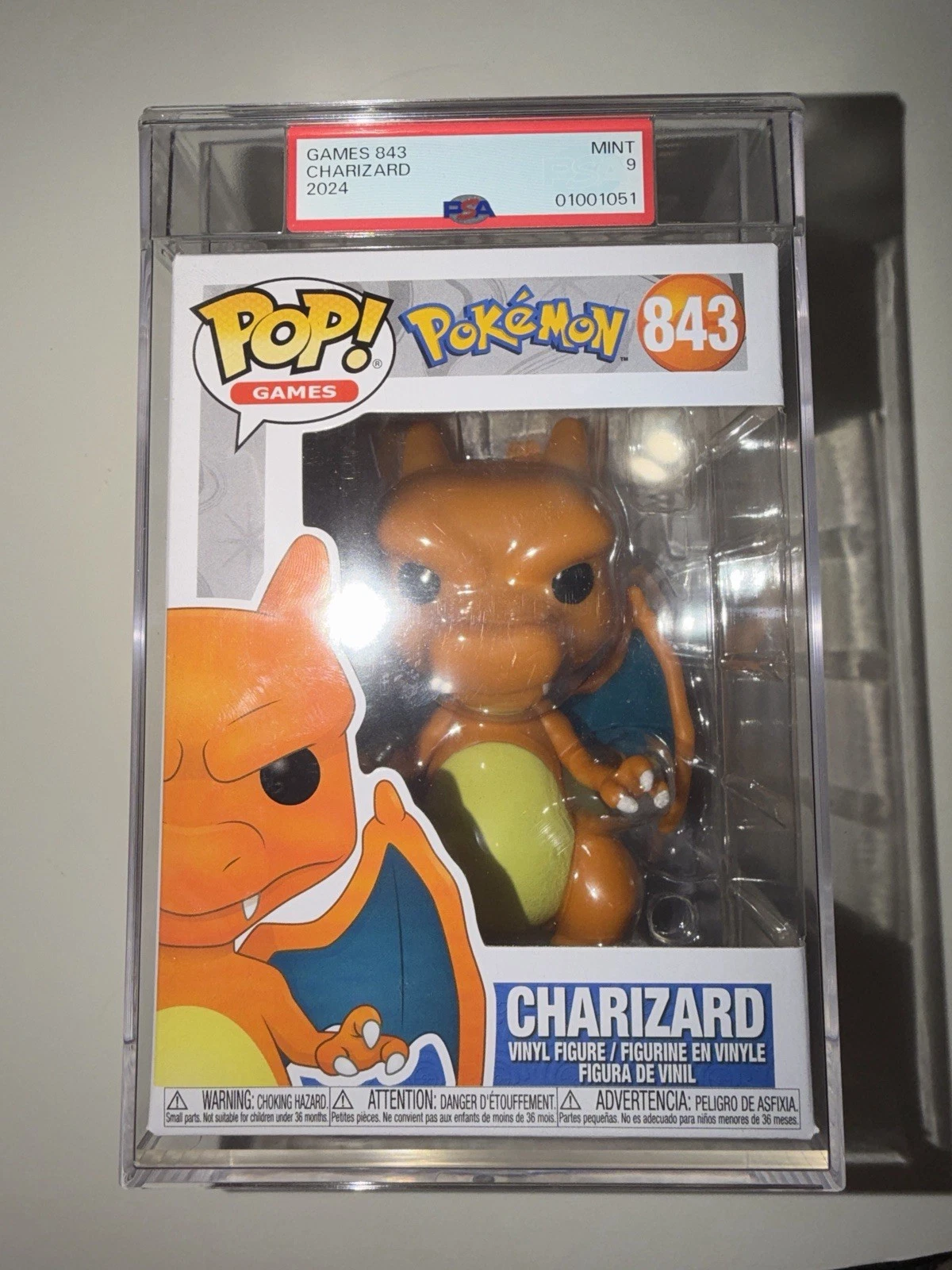 Funko Pop! Games Pokémon - Charizard 843 Vinyl Figure PSA Graded MINT 9