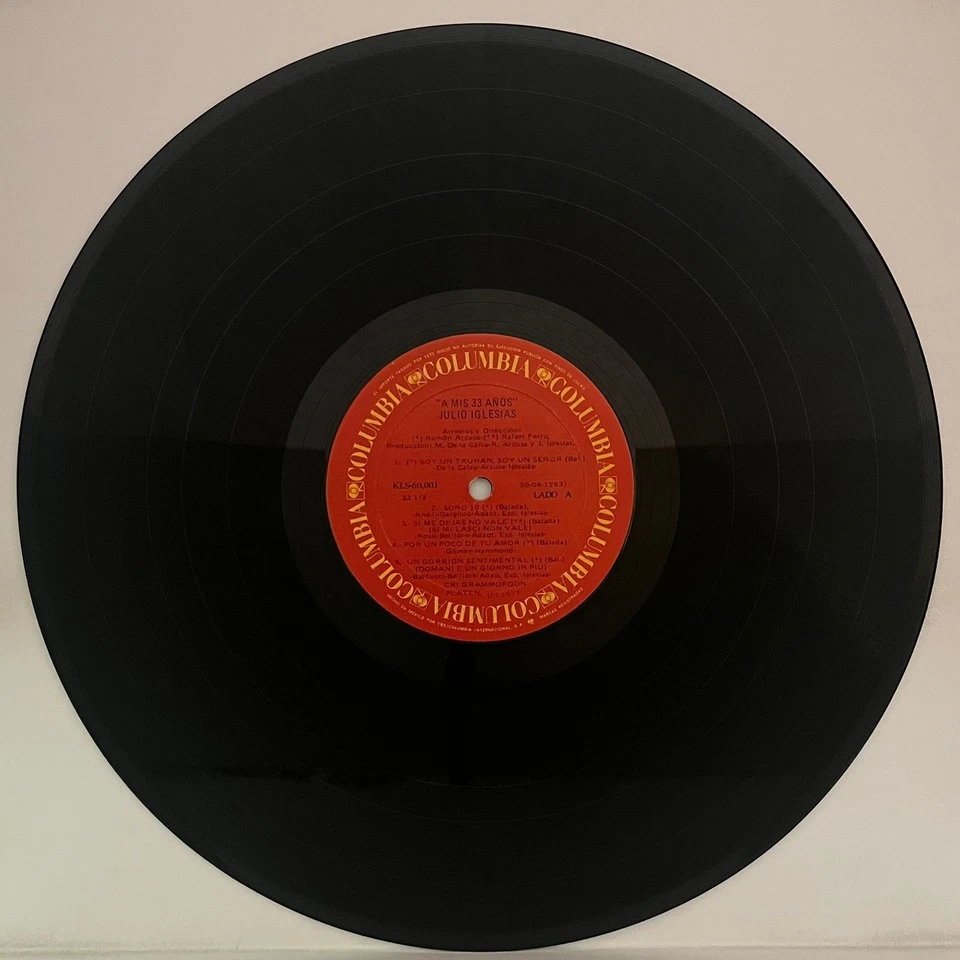 JULIO IGLESIAS - A MIS 33 AÑOS - 1977 MEXICAN LP ALBUM GATEFOLD, LATIN POP - Image 4 of 4