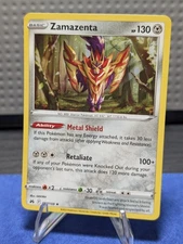 Pokémon TCG Zamazenta Holo Card Crown Zenith Rare 097/159
