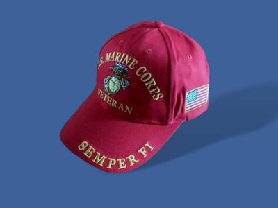 U.S Military Marine Corps Veteran Semper FI USMC Licensed Baseball Hat Cap 