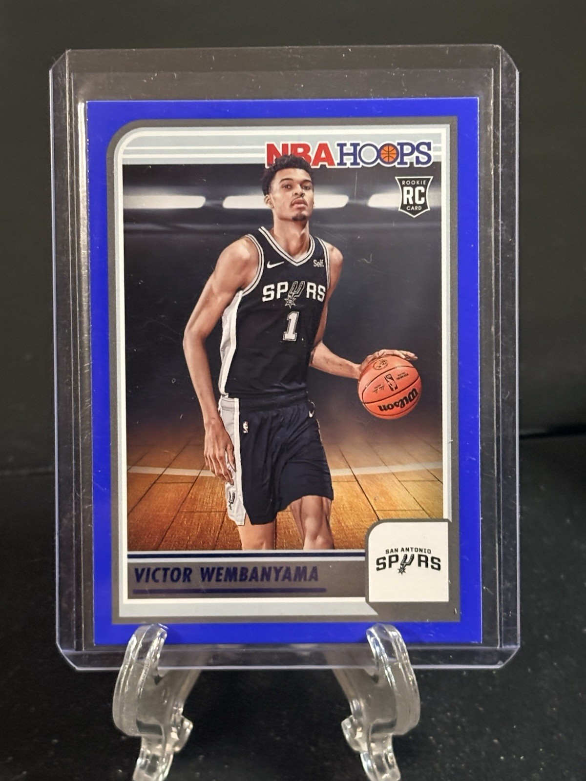 2023-24 Panini Hoops Victor Wembanyama RC Blue Rookie #277 Spurs