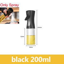 2in1 500ml Kunststoff Sprühöl Sprühflasche Sprühölspender Öl Glas Cruet BB
