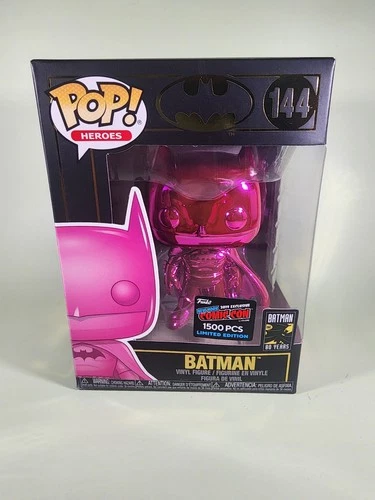 Funko Pop! Batman (Pink Chrome) LE1500 2019 NYCC Con Exc