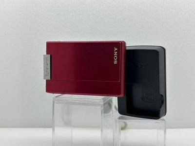   Sony Cyber-shot DSC-T100 Red Digital Camera Tested Working w/ Charger #1184