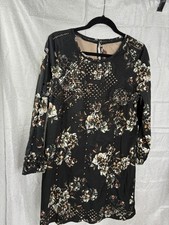 Anthropologie Ranna Gill Women's Geometric Floral Dress, Size L