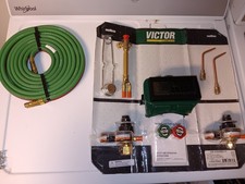 VICTOR Gas Welding  Cutting Kit Oxygen Acetylene Torches Hose 0384-0980