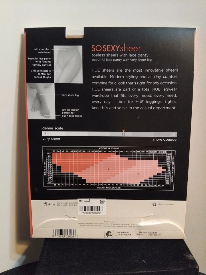De colección. Tono Tan Sexy Transparente Sin Puntera Transparente Con Encaje Panty Manguera Talla 2 Natural 6010N  Foto 3 de 4