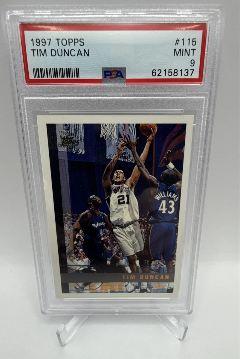 Topps Tim Duncan Basketball Rookie Sports Trading Cards for sale