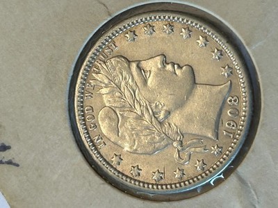 1908 D  Better Date Barber QUARTER Dollar  