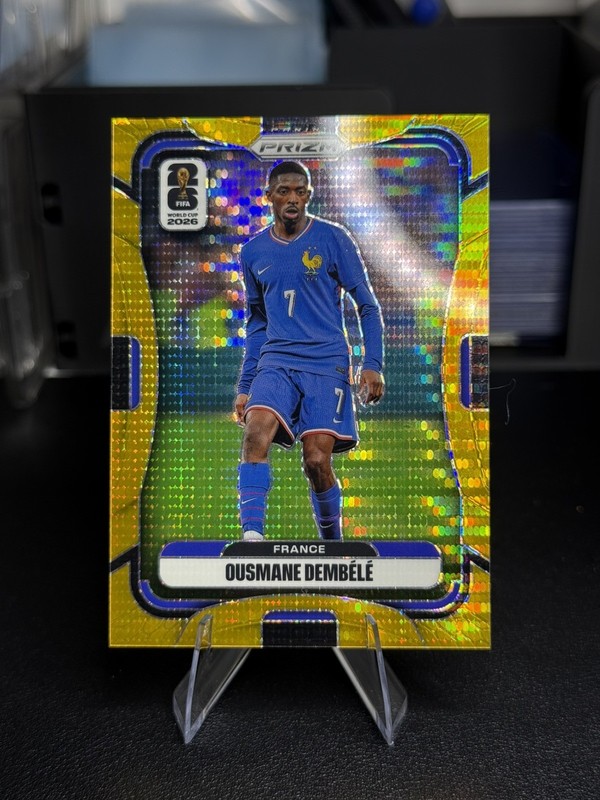 OUSMANE DEMBELE 2026-27 PRIZM FIFA WORLD CUP PREFERRED GOLD /10 #37 FRANCE