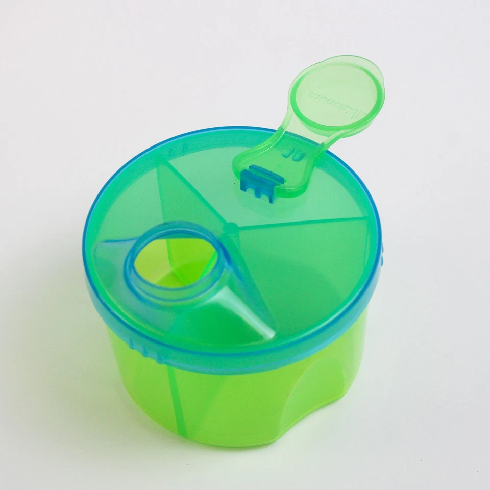 Lote de 3 contenedores de plástico verde y azul Gerber y Munchkin para aperitivos de comida Foto 4 de 4