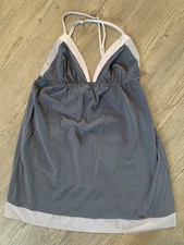 Victoria's Secret Women's Medium Grey Night Gown Criss Cross Back Night Dress