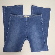 We The Free People Jeans Womens 29 Blue Penny Pull-On Flare Bell Bottom Hippie