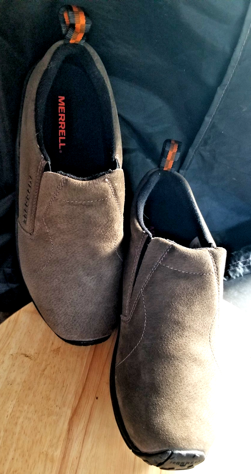 Scarpe slip on Merrell uomo Jungle Moc Gunsmoke J63787W taglia 8 larghe grigio scuro