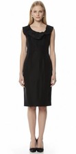 Oscar de la Renta Black Silk Dress Size 10