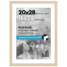 Americanflat 20x28 Picture Frame with Polished Plexiglass - Use as 16x24 Frame w