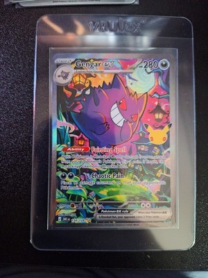 Gengar ex 154/128 Special Illustration Rare 30th Celebration English Pokemon