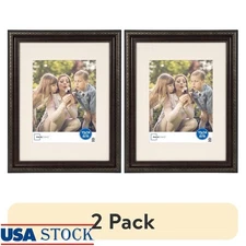 Matted Decorative Wall Picture Frame Holds 8x10/11x14 Photo W/ Hangars New