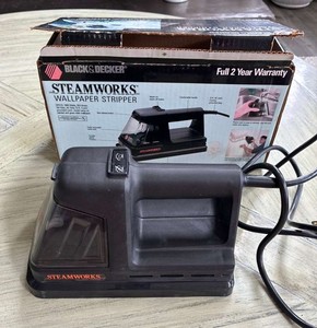 Vtg Black Decker Steamworks Wallpaper Stripper Steamer 1200 Manual Box Works