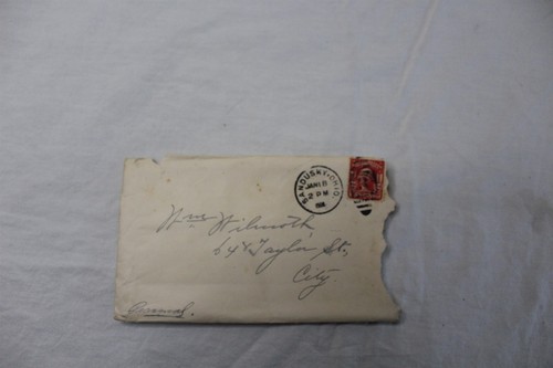 1906 Handwritten Letter With Stamped Postmarked Envelope Antique