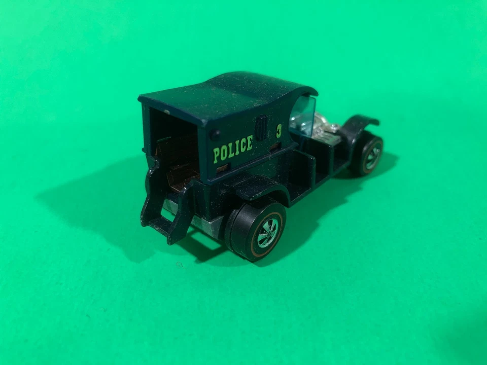 Vintage Hot Wheels Redline 1969 Police 3 Paddy Wagon DARK BLUE BROWN INTERIOR - Image 2 of 2