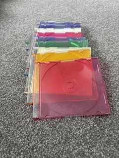 10x Custodie CD Jewel Slim Colorate