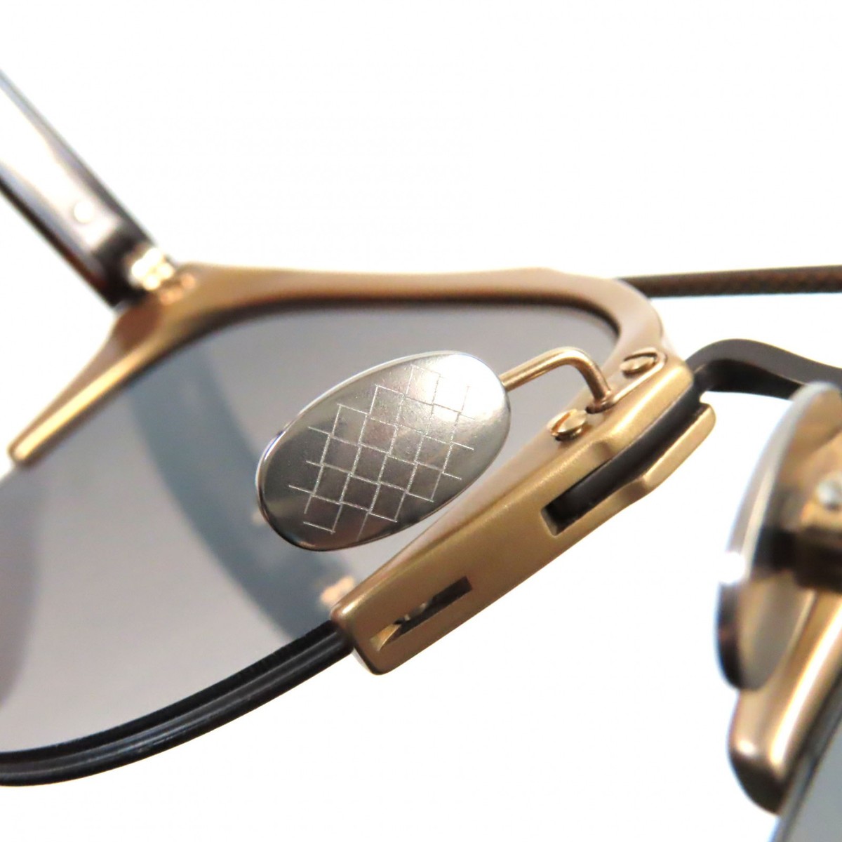 BOTTEGA VENETA BV0146S 005 Aluminum Half-Rim, Two-Bridge