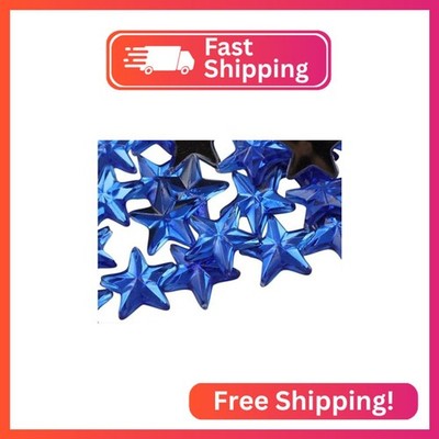 Allstarco Star Rhinestones Embelishments 15mm Flat Back Acrylic Plastic Gems for