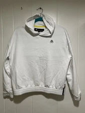 Moose Knuckles Women’s Partisans White Hoodie Pullover Size Medium