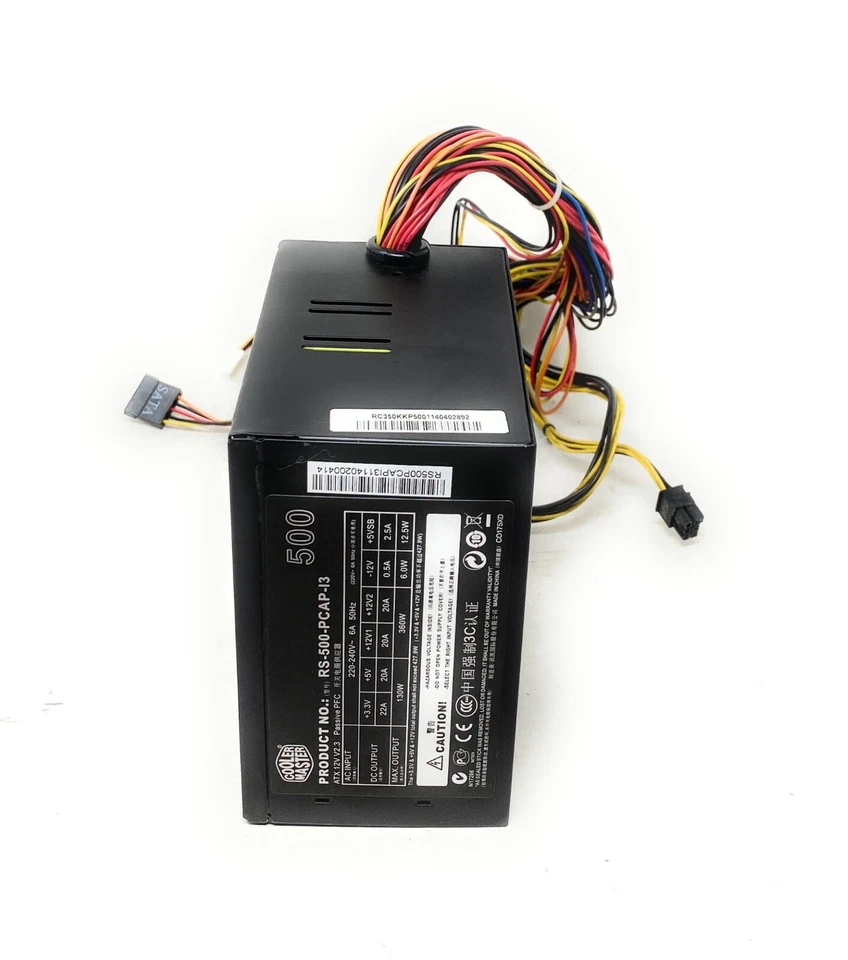 Cooler Master RS-500-PSAP-I3 Power Supply 500W ATX Desktop PC - Black - Image 2 of 4