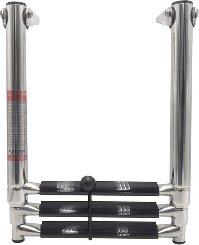 Huang-Made 3 Step Stainless Steel Boat Ladder Marine Boat Telescoping Boarding - Imagen 9 de 9