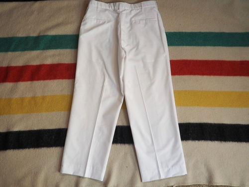 VTG 70s 80s Cintas White Twill Polycotton Work Painter 34x28 Skate USA Pants Men - Picture 2 of 7