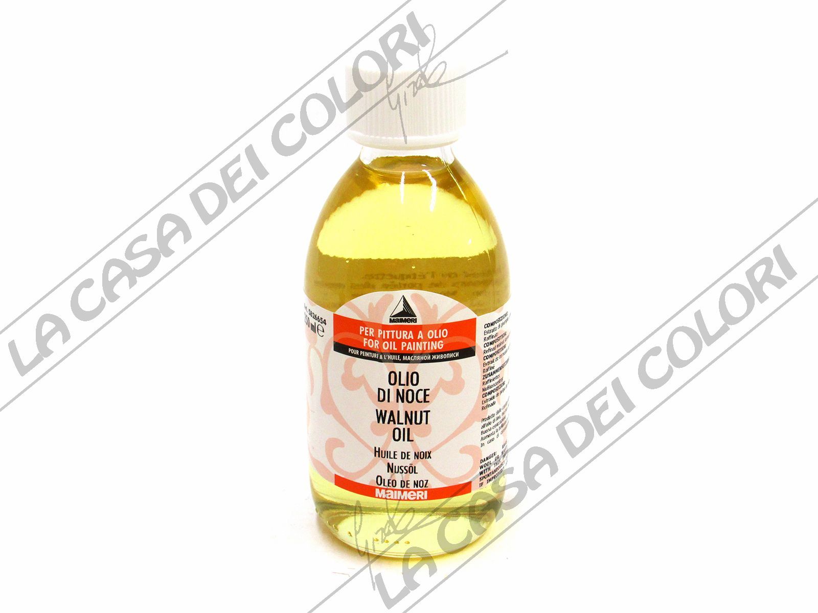 MAIMERI - 654 OLIO DI NOCE - 250 ml - AUSILIARI PER PITTURA AD OLIO