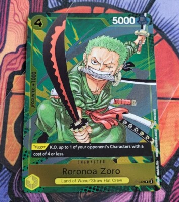 Roronoa Zoro Event Pack Vol. 3 P-042 One Piece Tournament Promo