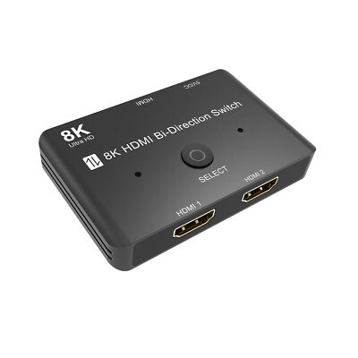 HDMI 2.1 Bi-Directional Switch/Splitter 8K 4K for Xbox X PS5 Projectors Monitors