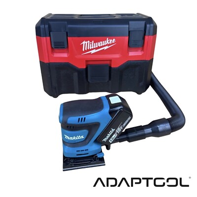 Makita DBO480Z Schleifer Staubschlauch Adapter für Milwaukee 18 V M18VC-2/Packout Vakuum