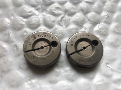 2-56 UNC-2A THREAD RING GAGE INSPECTION No Go P.D. .0717 Go P.D. .0738