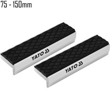 YATO Schonbacken Aluminium Schutzbacken Gummi Schraubstock mit Magnet 75 - 150mm