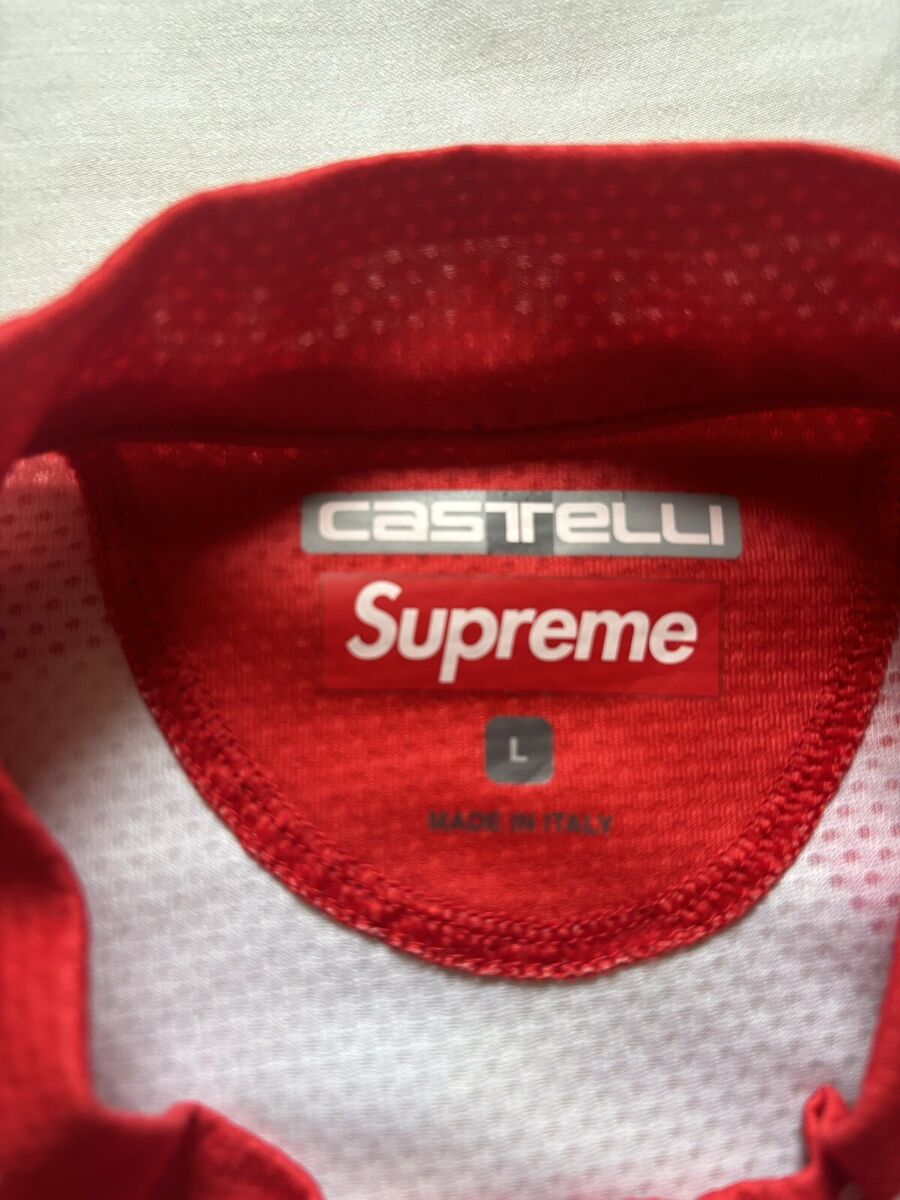 Supreme Castelli/Skittles Cycling Jersey Red Zip Up Mens Supreme Castelli/Skittles Cycling Jersey Red Zip Up Mens