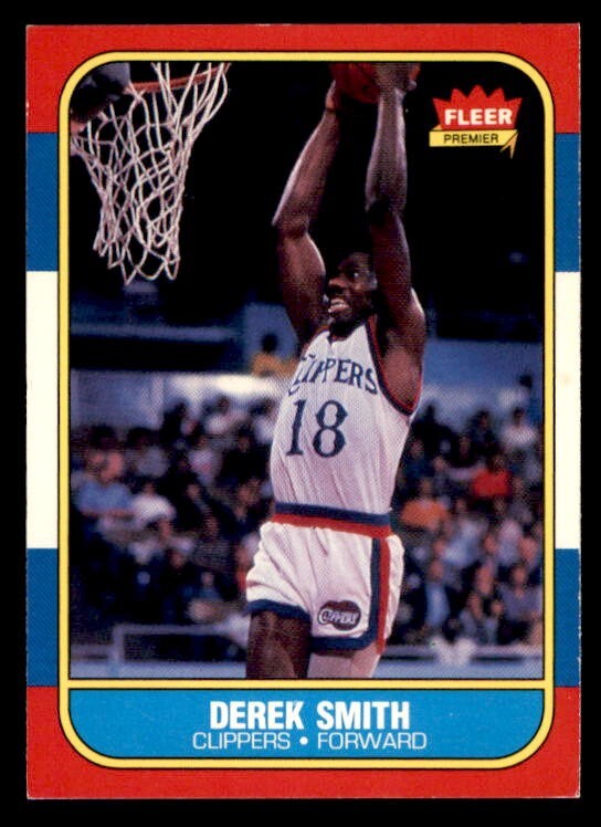 1986 Fleer Basketball #103 Derek Smith EX *e1