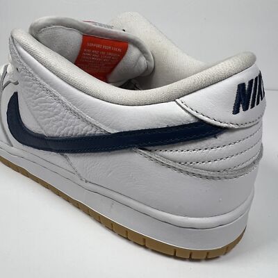 Nike SB Dunk Low Orange Label ISO White Navy CZ2249-100 - Men's