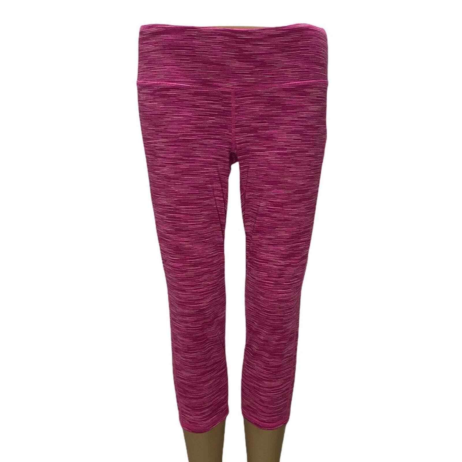 Athleta Pink Energy Chaturanga Capri Pink Leggings Gem