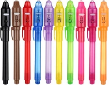 SCStyle Invisible Ink Pen 10Pcs Latest Spy Pen with uv Light Magic Spy Marker Ki