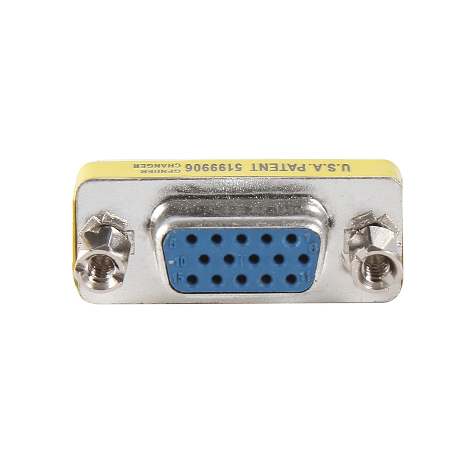 10X VGA/SVGA 15 pin Port Saver VGA D-sub Female to Male Adapter Connector - Image 3 of 4