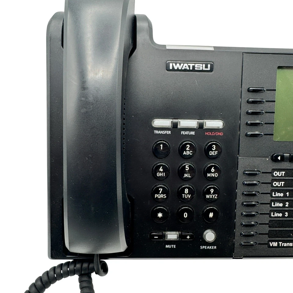 Teléfono Iwatsu IX-5910 ECS con Soporte Icono IP VoIP Negro - Múltiples Cantidades Disponibles Foto 3 de 4