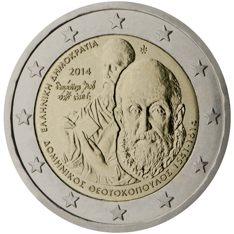 Grèce 2014 2 € Euros Commémoratifs À La Mort De "El Greco"