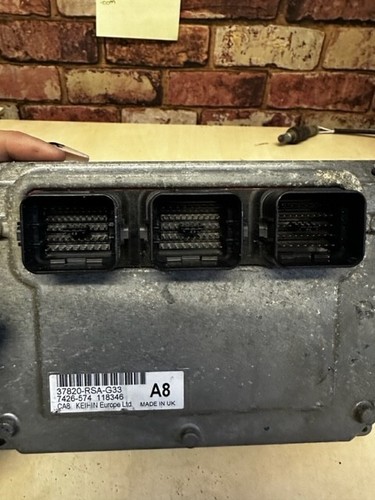Modulo Comando Motore Honda Civic MK8 1.8L Benzina ECU 37820-RSA-G33 (2006-2011) - Foto 2 di 3