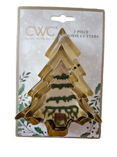 Set of 3 CWC Cook With Color Aluminium Baking Cake Mold Cookie Cutters - New